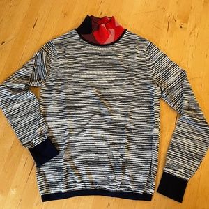 Tori Burch striped sweater sz M
